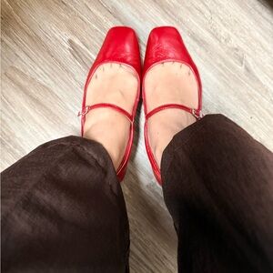 Dolce Vita Red Mary Jane Flats